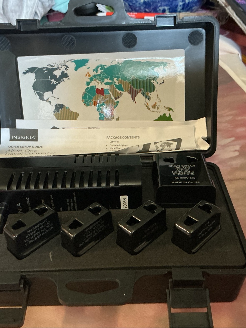 Insignia Black Universal Travel Adapter Kit